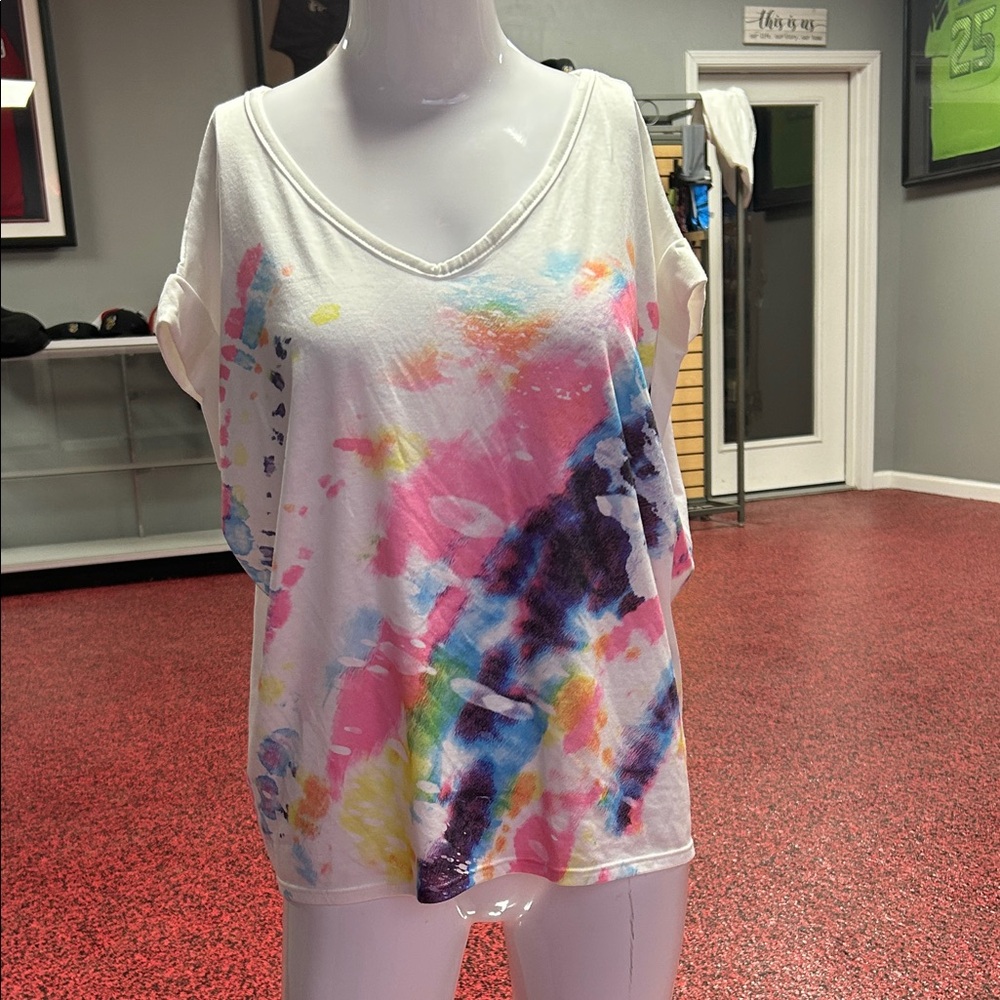 Colorful Abstract Women's Top